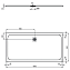 Душевой поддон IDEAL STANDARD ULTRAFLAT S K8306FR 90х180см