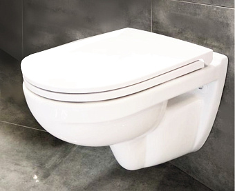 Унитаз подвесной SANITA LUXE BEST BSTSLWH0104 ободковый с микролифтом