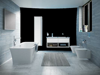 Пенал подвесной IDEAL STANDARD CONNECT AIR E0832KN 30х40х160см glossy white + matt light grey
