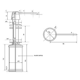 Дозатор Paini 53CRDISPABS хром