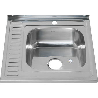 Мойка кухонная MELANA 6060 006/2 R (*10) 60х60см хром