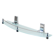 Полка в ванную округлая WASSERKRAFT Lopau K-6000 K-6044 1-ярусная 12,5х50см хром