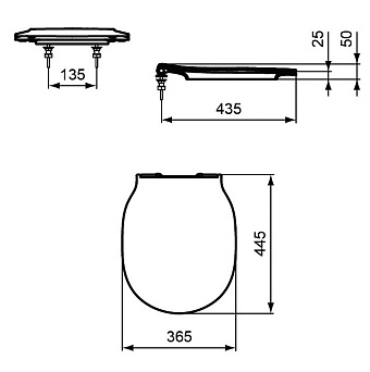 Сиденье для унитаза IDEAL STANDARD E036501 без микролифта