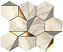 Керамическая мозаика Atlas Concord Италия Marvel Edge 9EHG Gold Hex Gris-Calacatta 29х25,1см 0,437кв.м.