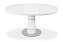 Кухонный стол раскладной AERO 120х120х76см закаленное стекло/сталь White Glass