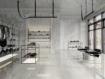 Бордюр KERAMA MARAZZI Белем SPA047R серый светлый глянцевый обрезной 2,5х30см 0,007кв.м.