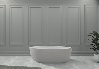 Ванна каменная Abber Stein AS9604 170х80см отдельностоящая