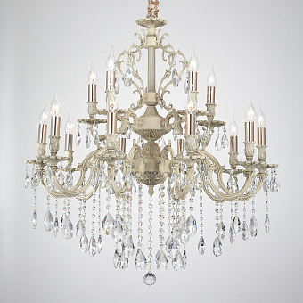 Люстра подвесная Lucia Tucci BARLETTA 1730.15 cream white 900Вт 15 лампочек E14