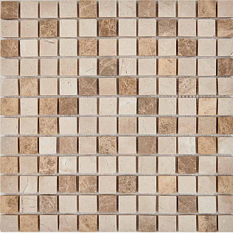 Мозаика PIXEL Каменная PIX276 Emperador Light/Crema Nova мрамор 30,5х30,5см 0,93кв.м.