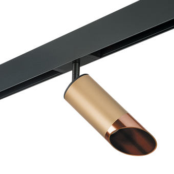 Трековый светильник Lightstar Rullo PRO440130 50Вт GU10 золото для однофазного трека