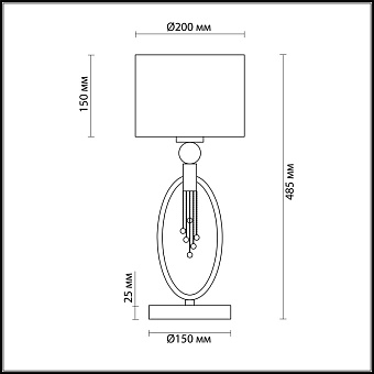 Настольная лампа Lumion NEOCLASSI 4516/1T 60Вт E27
