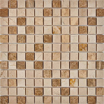 Мозаика PIXEL Каменная PIX274 Emperador Light/Crema Nova мрамор 30,5х30,5см 0,93кв.м.
