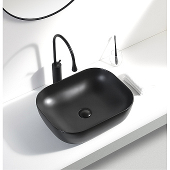 Раковина накладная AQUANET Lake LAKE-1-MB 50х40см