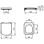 Сиденье для унитаза IDEAL STANDARD T473701 с микролифтом