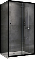 Угловое ограждение Abber Schwarzer Diamant AG30170BH-S80B 195х80см стекло прозрачное