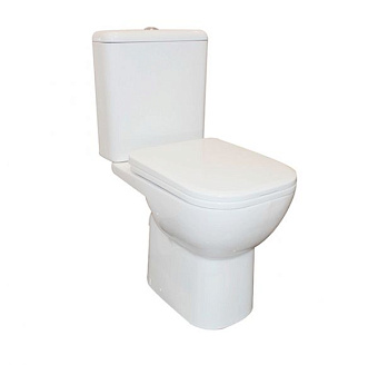 Унитаз напольный MIRSANT LEO УТ000043390 безободковый с микролифтом