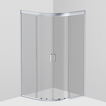 Угловое ограждение AM-PM Gem W90G-401-100WT 190х100см стекло прозрачное