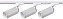 Трековый светильник Favourite Imago 4017-3U 30Вт GU10 LED белый для однофазного трека