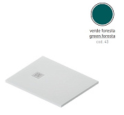 Душевой поддон ArtCeram Lapis PDR024 43 00 100х80см