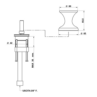 Смеситель для ванны Bongio Soffi 60520OR00 золотой
