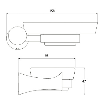Мыльница IDDIS Vico VICSBC0i42 хром