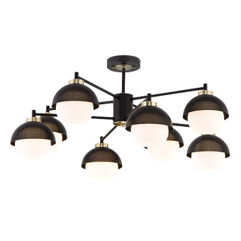 Люстра потолочная Eurosvet Nocciola 70106/8 черный 60Вт 8 лампочек E27