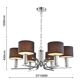 Люстра подвесная Favourite Ignitus 2599-6P 240Вт 6 лампочек E14