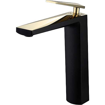 Смеситель для раковины Boheme Venturo 382-b Черный/Золотой