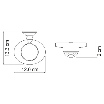 Мыльница WASSERKRAFT Ammer K-7000 K-7029 хром