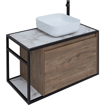 Тумба под раковину подвесная AQUANET Nova Lite Loft 261659 44х90х51,8см