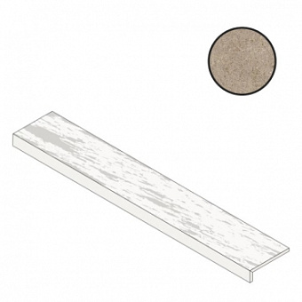 Плитка для ступеней Atlas Concord Италия Boost Stone A7QB Clay Elemento L Grip 33х120см 0,396кв.м. матовая