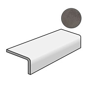 Плитка для ступеней Atlas Concord Италия Boost AOEL Smoke Elemento L Grip 33х120см 0,396кв.м. неполированная
