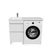Тумба с раковиной IDDIS Optima Home OPH11LBi95K 48х110х89см