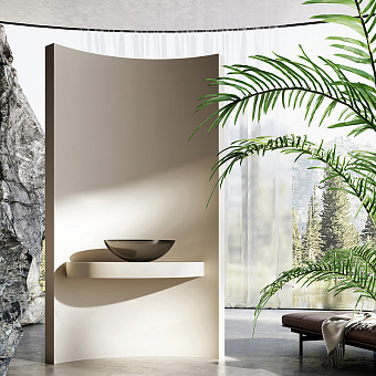 Раковина накладная Abber KRISTALL AT2802Onyx 50х35см