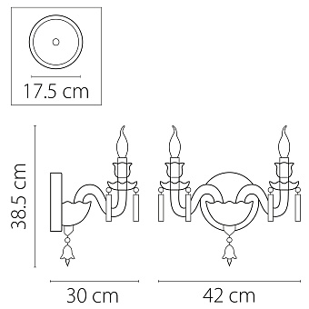 Бра Lightstar Campana 716624 60Вт E14