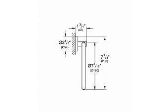 Полотенцедержатель GROHE Essentials 40365EN1 никель матовый 18см