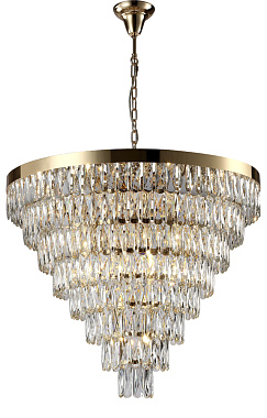 Люстра подвесная CRYSTAL LUX ABIGAIL ABIGAIL SP22 D820 GOLD/TRANSPARENT 1320Вт 22 лампочек E14