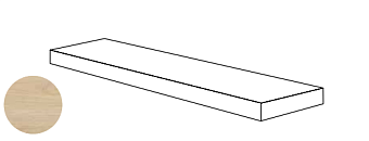 Плитка для ступеней ABK Poetry Wood PF60010356 Angolare Dx Gold Nat R 120х32см 0,384кв.м. матовая