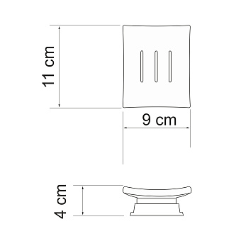 Мыльница WASSERKRAFT K-5400NICKEL 5429N никель