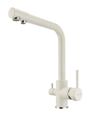 Смеситель для кухни Акватон Руан 1AX004FCXX240 поворотный излив белый