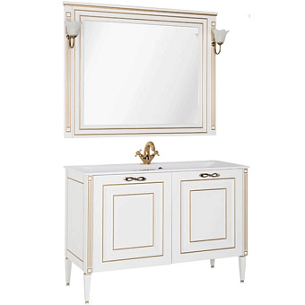 Мебель для ванной AQUANET Паола 187865 белый/золотой
