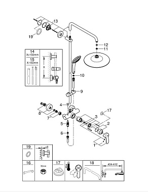 Душевая система GROHE Euphoria 260 27473001 хром