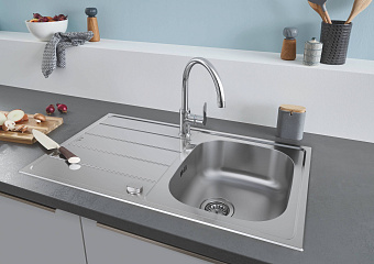 Мойка кухонная GROHE K200 31562SD0 86х50см хром