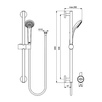 Набор смесителей IDEAL STANDARD Ceratherm BC984AA хром
