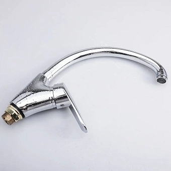 Смеситель для кухни Maxonor MN4107-2 поворотный излив хром