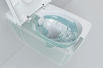 Унитаз подвесной VITRA Metropole 7672B003-1687 безободковый без микролифта