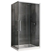 Угловое ограждение Abber Schwarzer Diamant AG02128H 195х80см стекло прозрачное