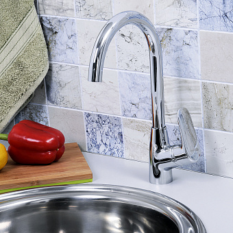 Смеситель для кухни WASSERKRAFT Vils 5607 поворотный излив хром
