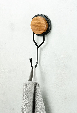 Крючок FIXSEN Magic Wood FX-46005 чёрный матовый