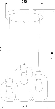 Светильник подвесной TK Lighting Marco 3185 60Вт E27